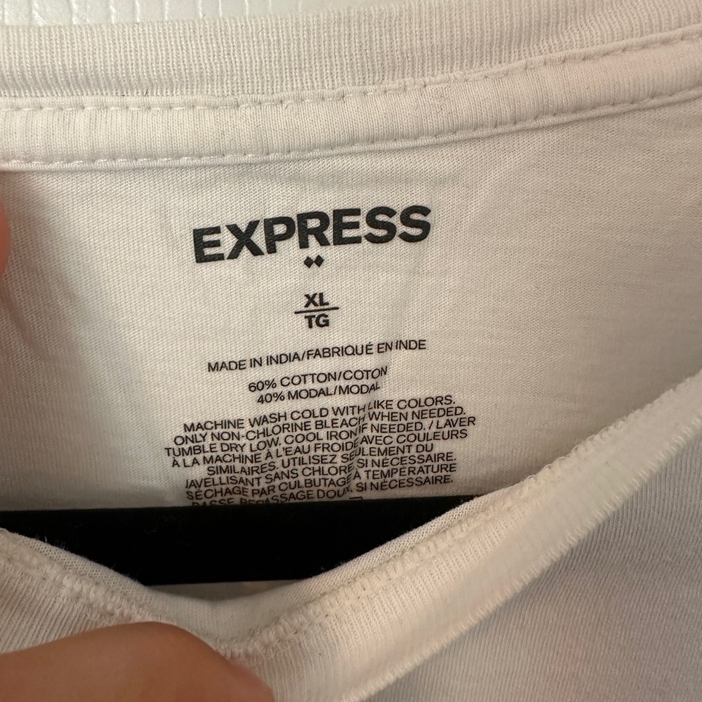 Express White T-Shirt - Picture 3 of 3